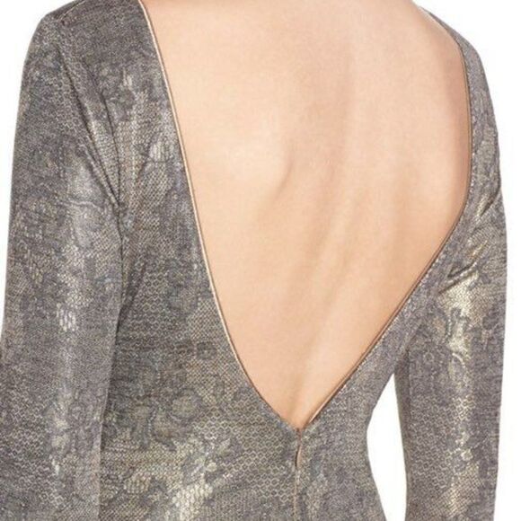 NEW! Dress The Population Emery Metallic Formal Party Sheath Dress, XS - Picture 5 of 8